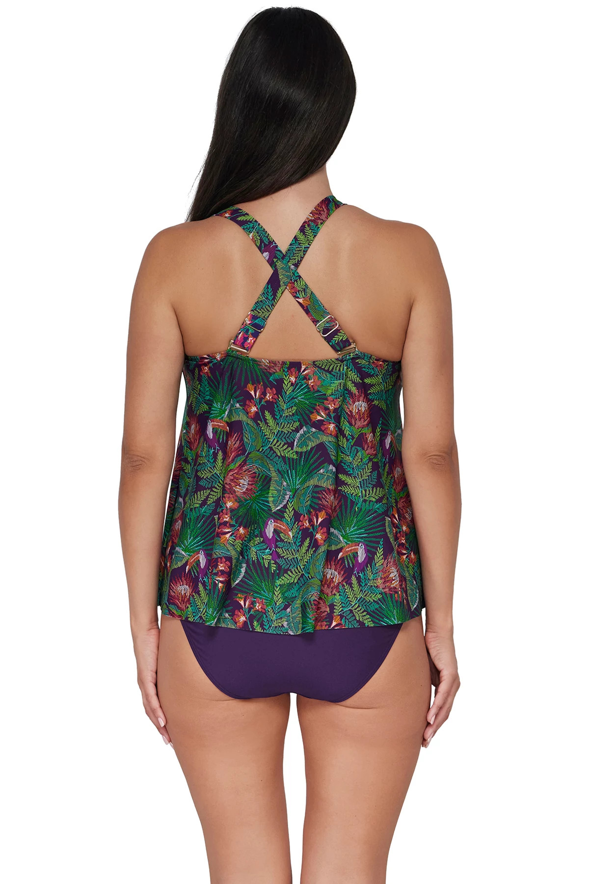 WELCOME TO RIO Sadie Tankini Top image number 2