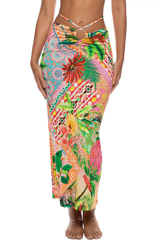MULTI Opulent Eden Midi Skirt