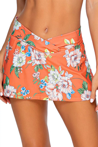 SWEET ESCAPE Summer Lovin' V-Front Skirted Bikini Bottom