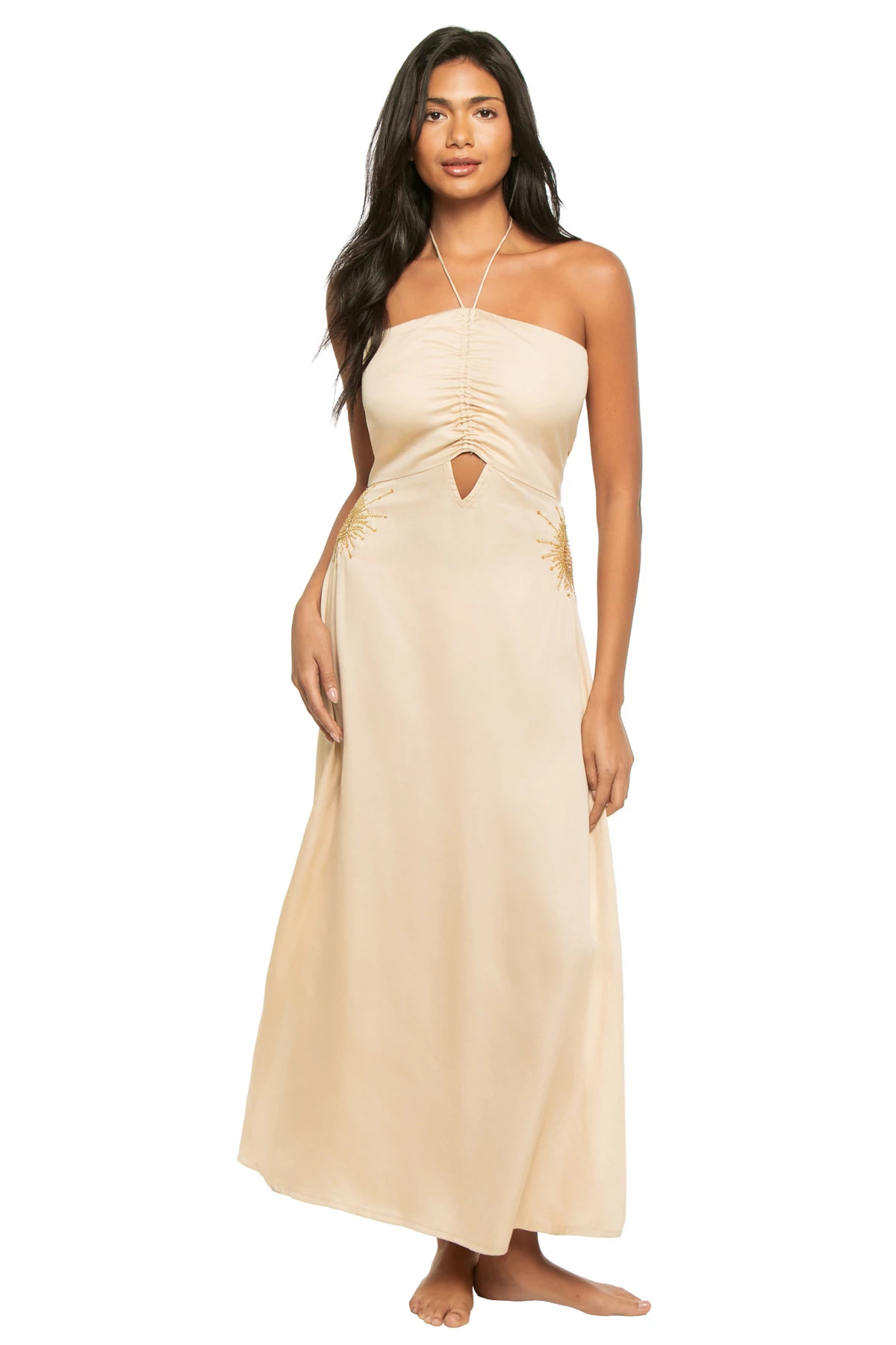 HONEY Halter Maxi Dress image number 1