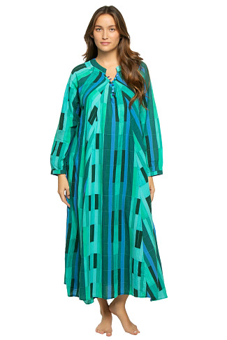 SEA GLASS GREEN Fiore Maxi Dress