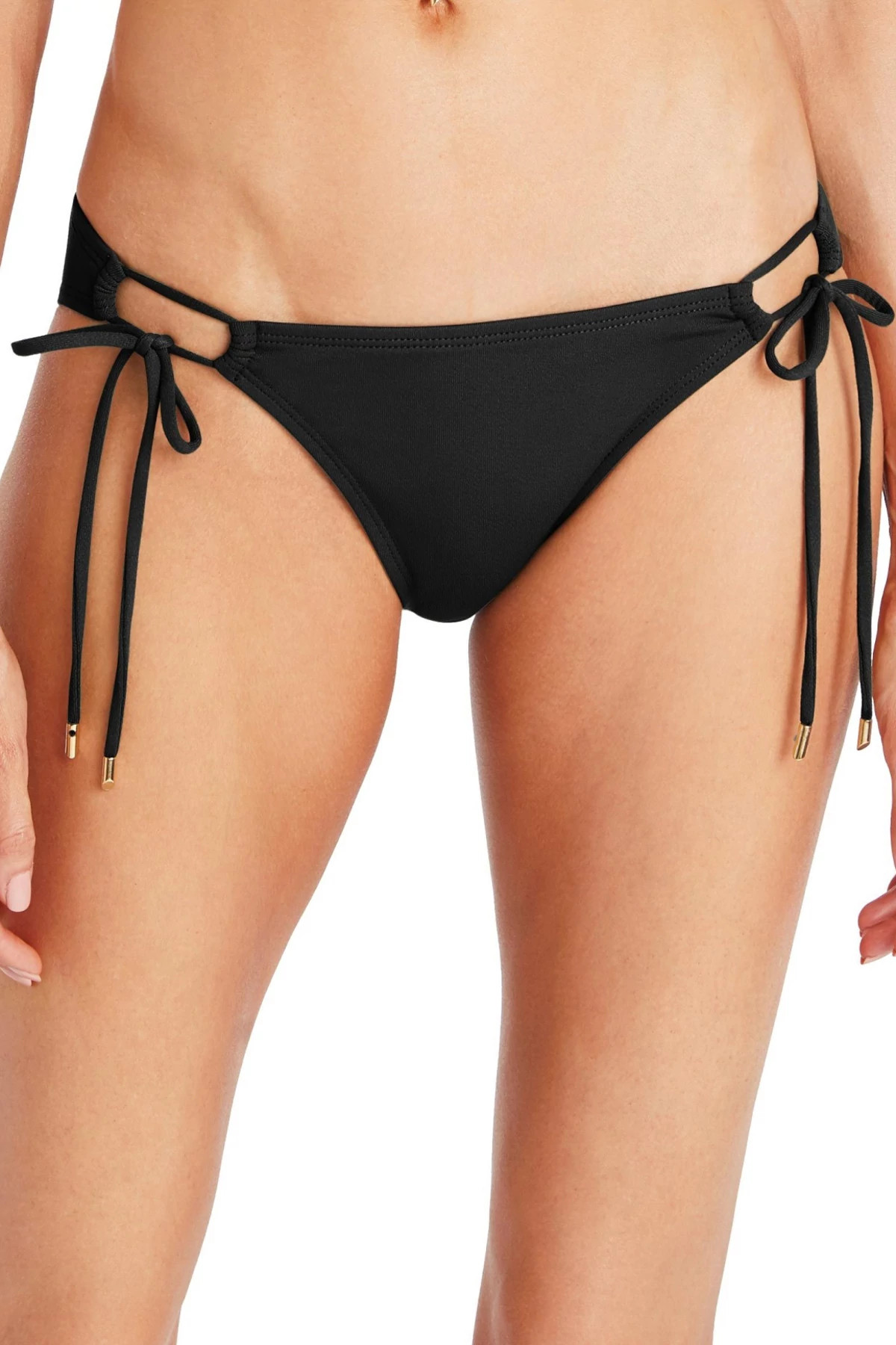 Aubrey Loop Tie Side Hipster Bikini Bottom