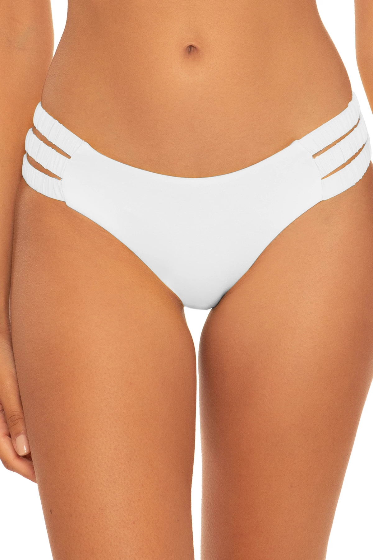 WHITE Jordan Tab Side Hipster Bikini Bottom image number 1