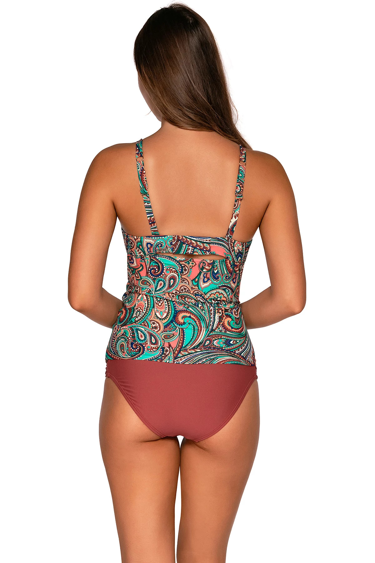 ANDALUSIA Serena Underwire Tankini Top (D+ Cup) image number 3
