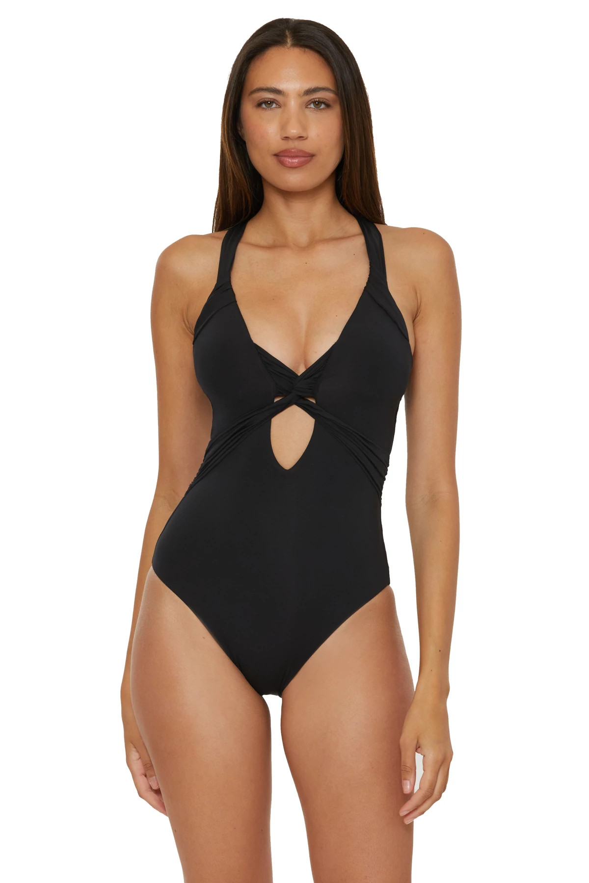 BLACK Iris One Piece Swimsuit image number 1