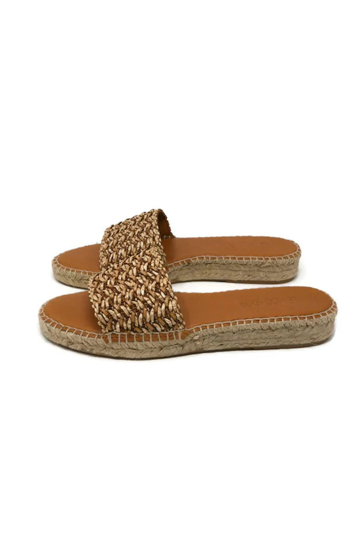 BROWN Saran Sandals image number 2