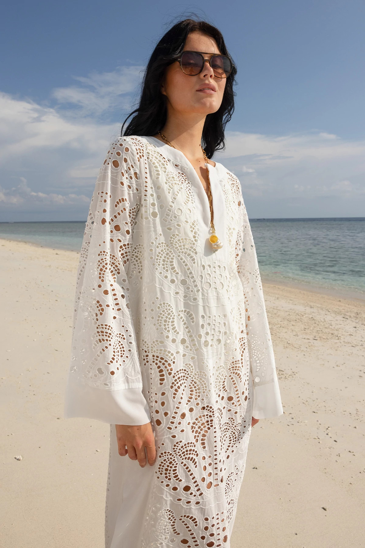 WHITE Amara Maxi Dress image number 4