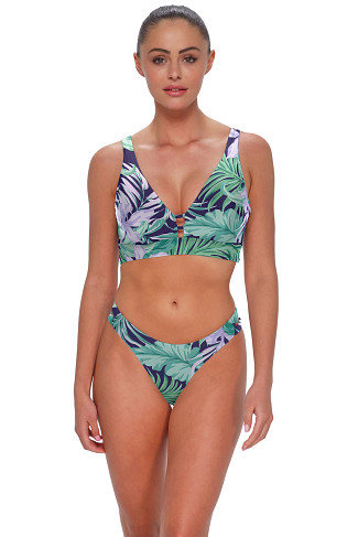 PALM SHADE Natalie Banded Bikini Top (D+ Cup)