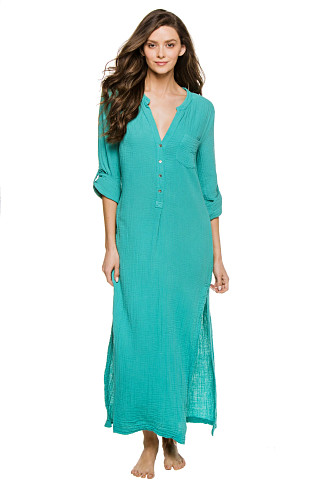 TURQUOISE Long Tracey Maxi Dress