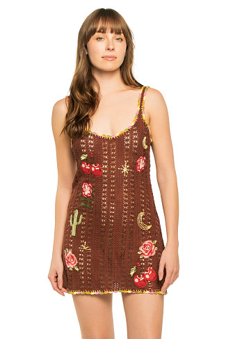SAGUARO Handmade Crochet Mini Dress