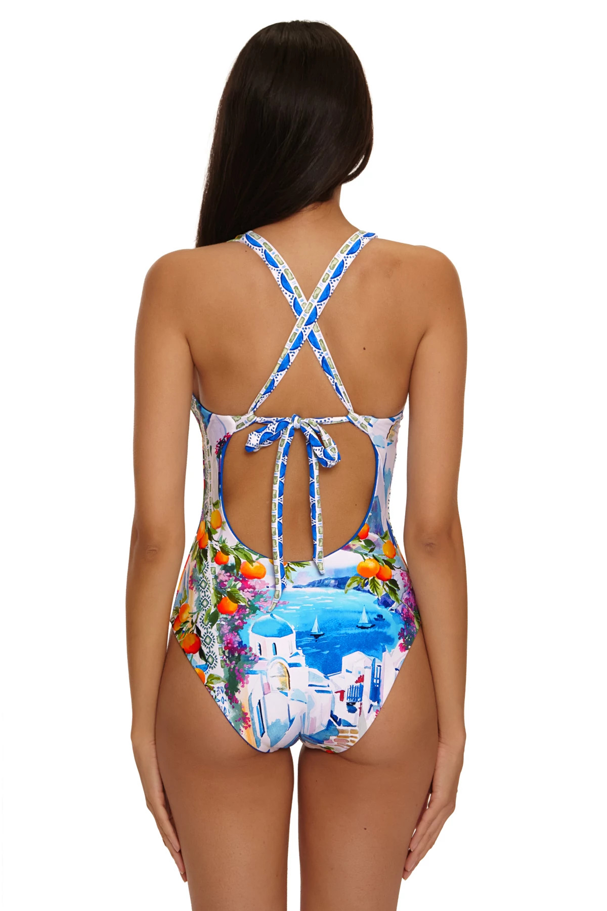 MULTI Elliana Reversible Plunge One Piece image number 3