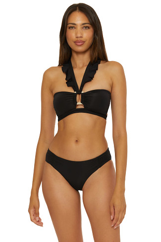 BLACK Multi-Way Bandeau Bikini Top