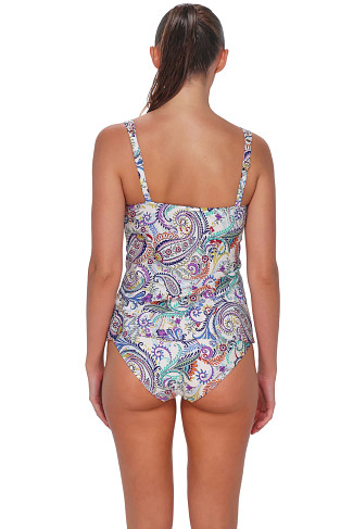 TIDE POOL TWIST Taylor Underwire Tankini Top (D+ Cup)