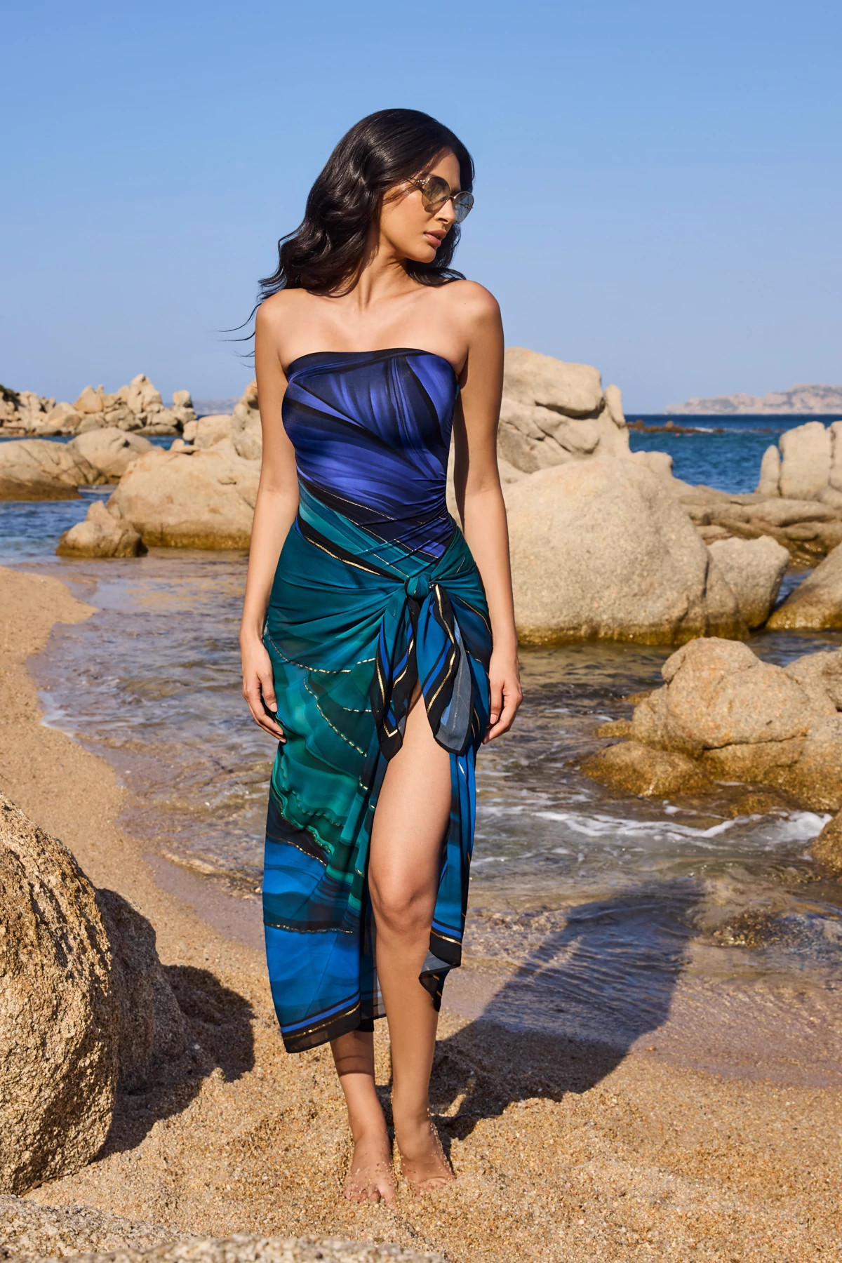 BLUE MULTI Maldiva Pareo image number 6