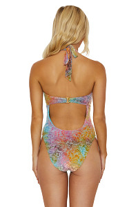 Ombre Burnout One Piece Swimsuit