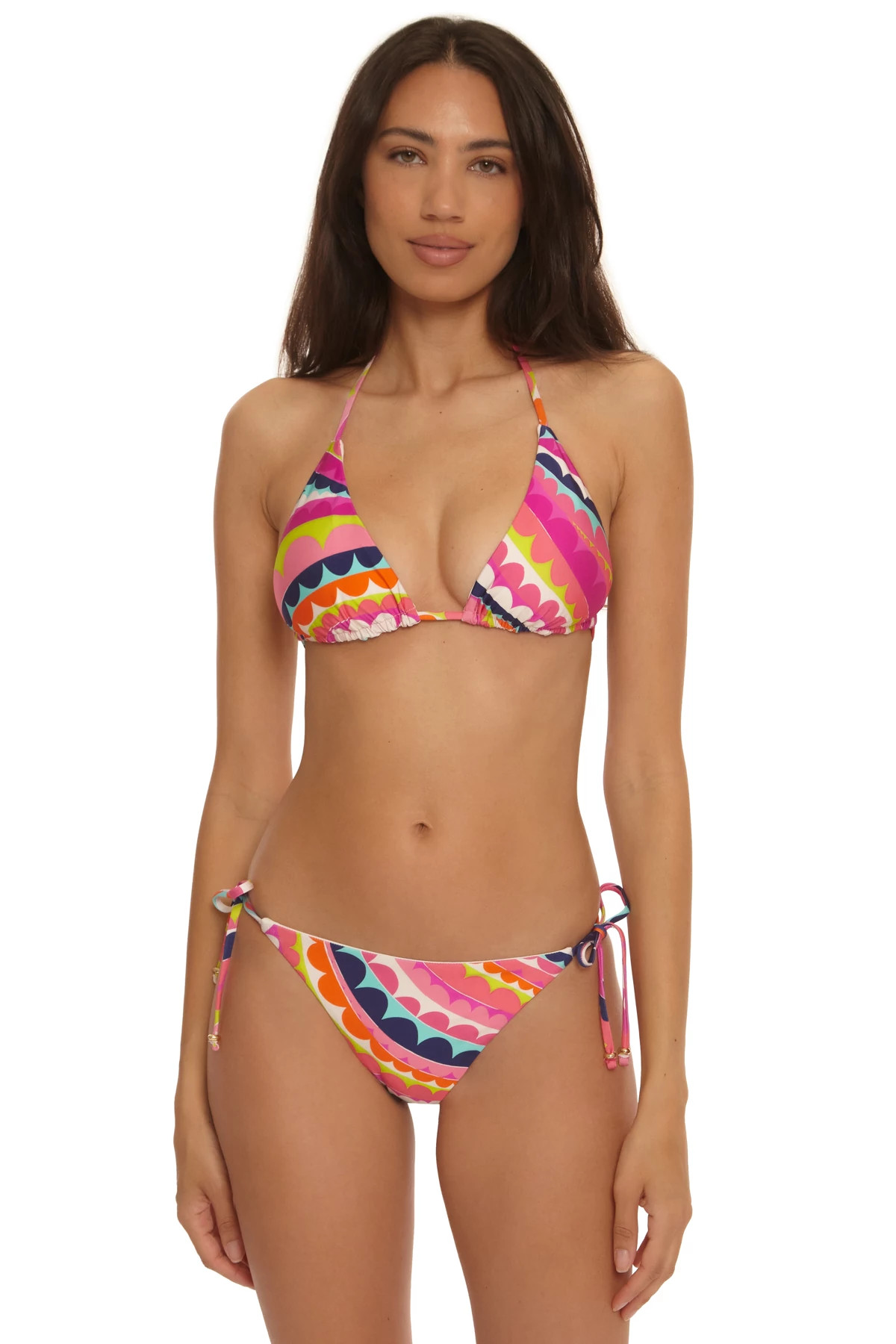 MULTI Swirl Triangle Bikini Top image number 1