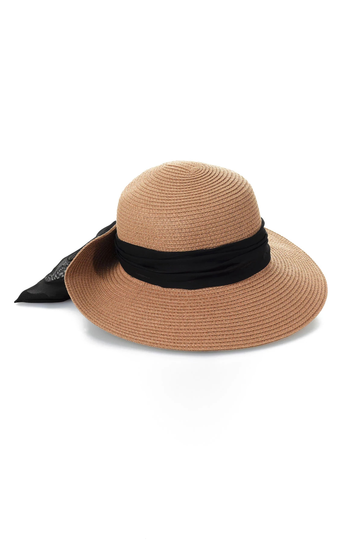 TOFFEE Scarf Trim Sun Hat image number 1