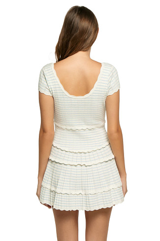SAILOR STRIPES Elisavette Smocked Mini Dress