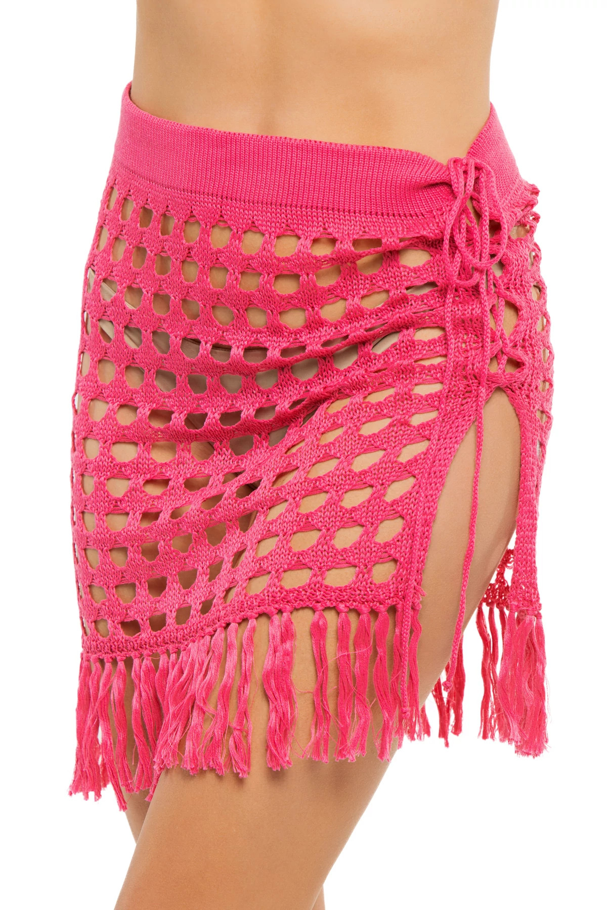 PINK Crochet Sarong image number 1