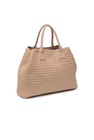 NATURAL Ithaca Woven Tote