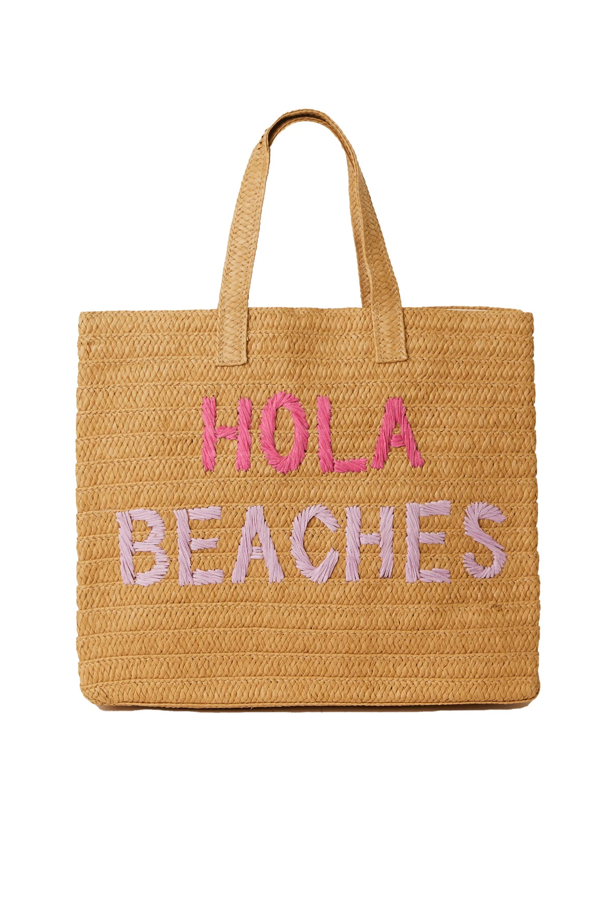 SAND PINK RAINBOW Hola Beaches Tote image number 1