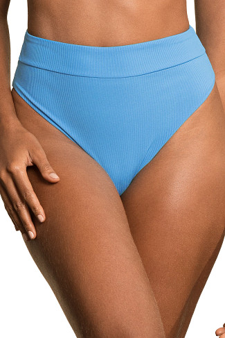 POOL BLUE Suzy Q Reversible High Waist Bikini Bottom