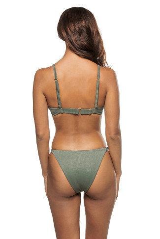SEA GREEN Ryan Textured Underwire Bikini Top