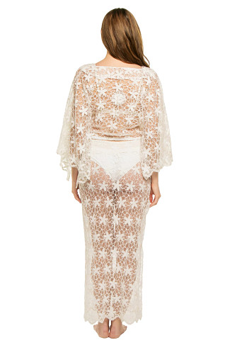 WHITE Floral Cover Top