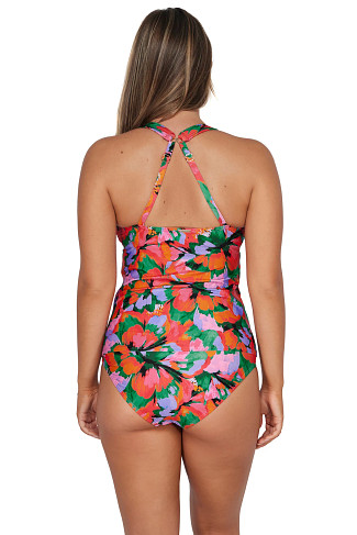 HUMMINGBIRD COVE Elsie Underwire Tankini Top (D+ Cup)