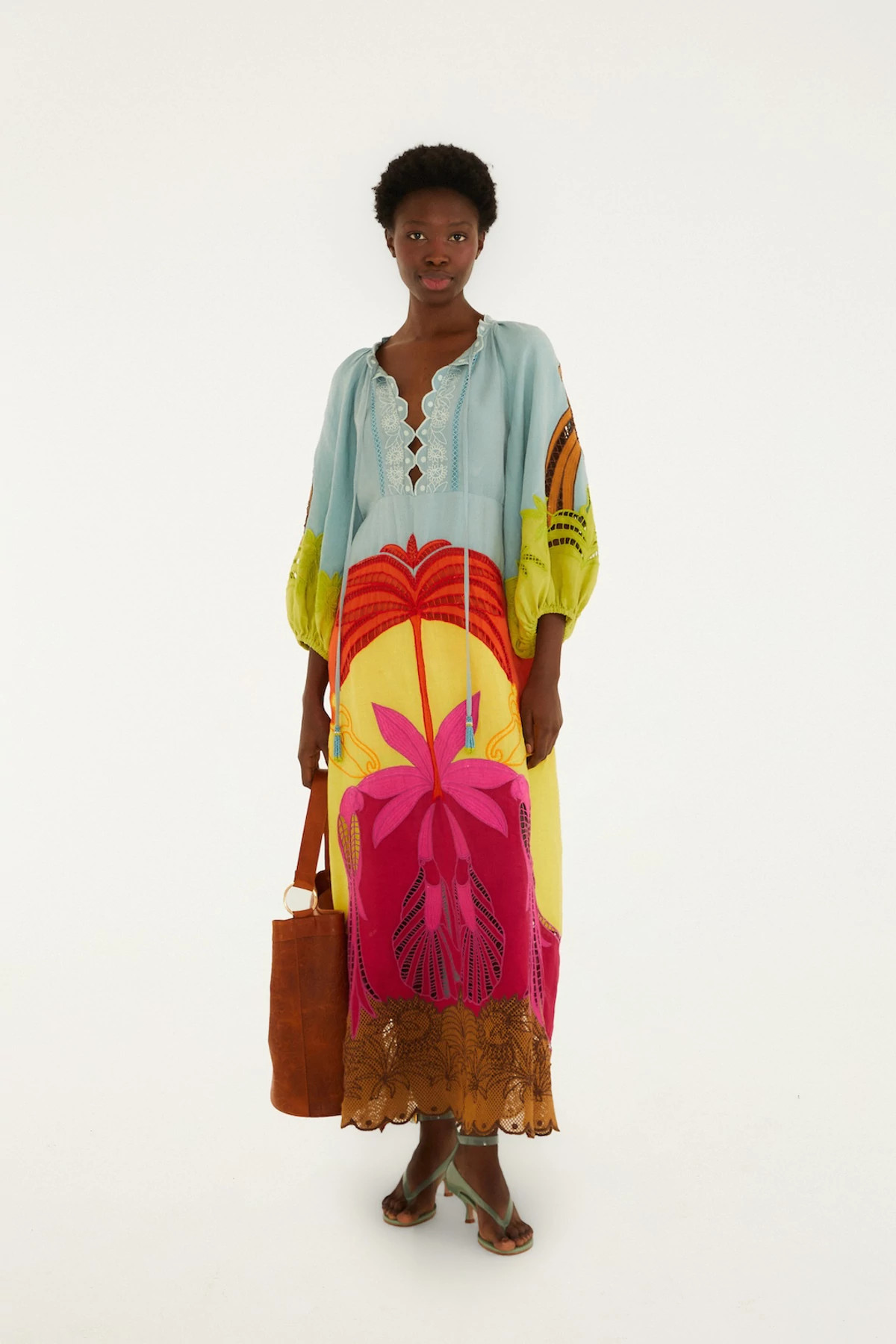 USIACURI MULTICOLOR Usiacuri Richelieu Maxi Dress image number 3