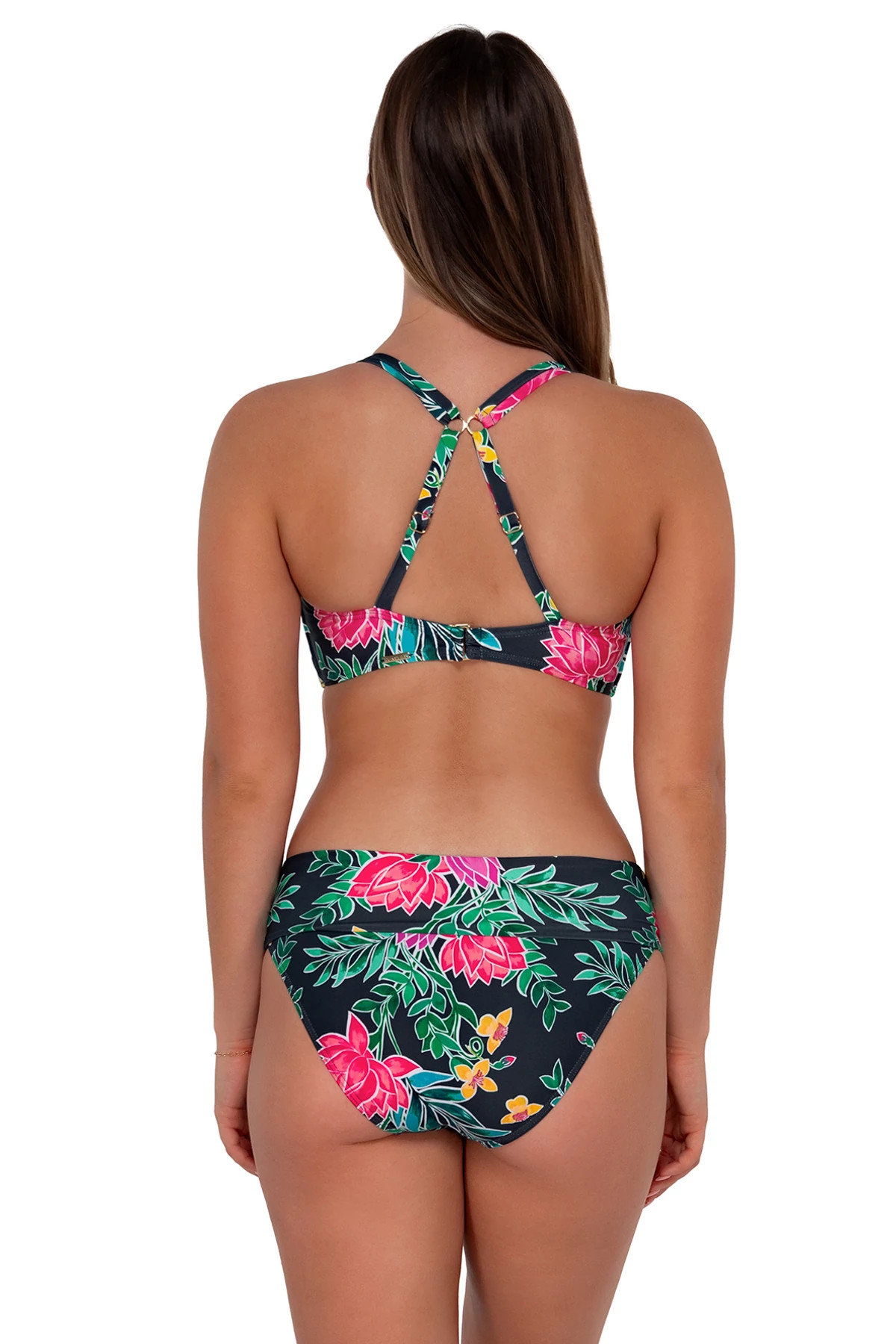 TWILIGHT BLOOMS Taylor Underwire Bralette Bikini Top (E-H Cup) image number 2