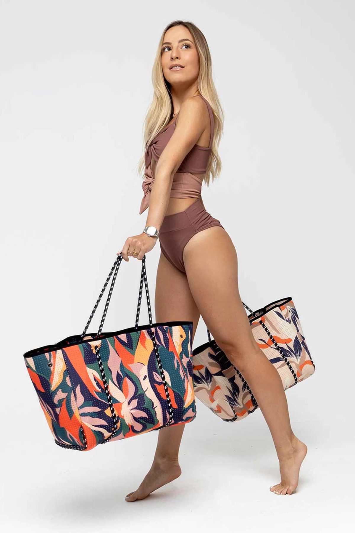 NAVY MULTI Everyday Jungle Tote image number 5
