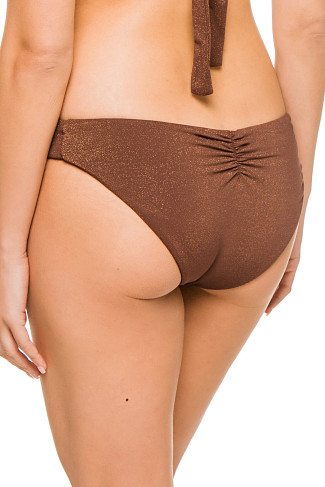 COCOA SHIMMER Finley Shimmer Tab Side Bikini Bottom