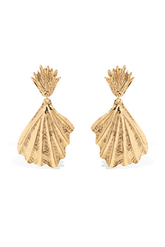 000 GOLD Shell Earrings
