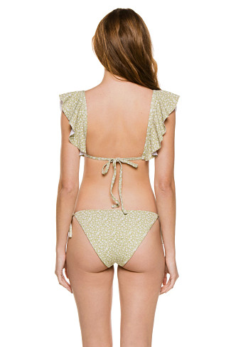 PEAR/IVORY Graziela Ruffle Bralette Bikini Top