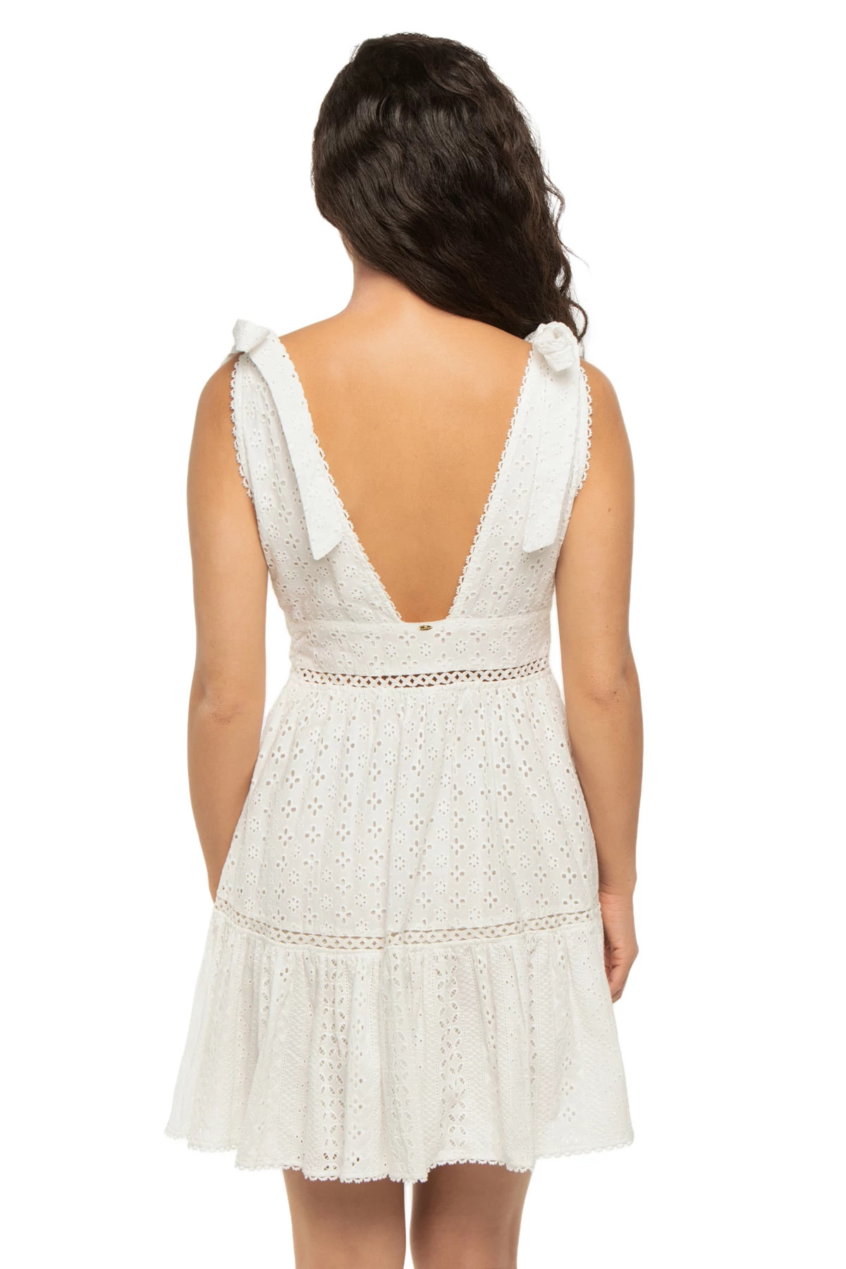 NATURAL WHITE PLAIN Cara Mini Dress image number 2