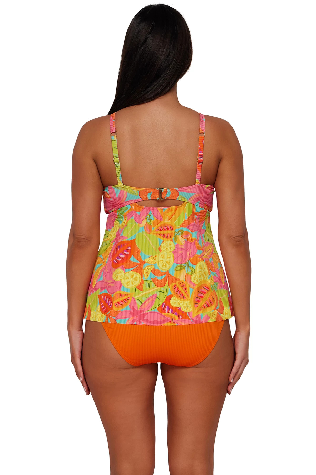 CITRUS GROVE SANDBAR RIB Tori Tankini Top image number 3