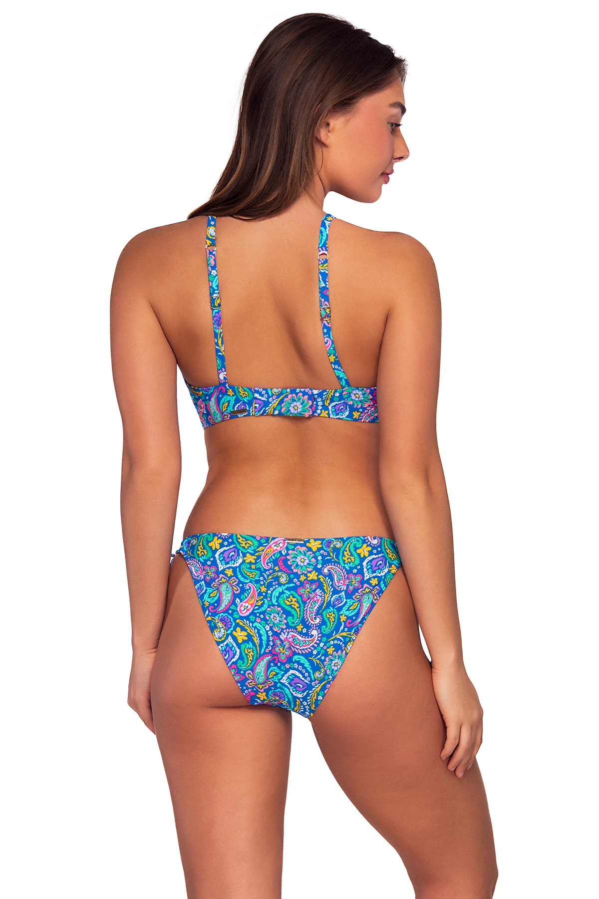PERSIAN SKY Kauai Keyhole Bralette Bikini Top (E-H Cup) image number 2