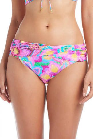 MULTI Sarong Twisted Banded Hipster Bikini Bottom