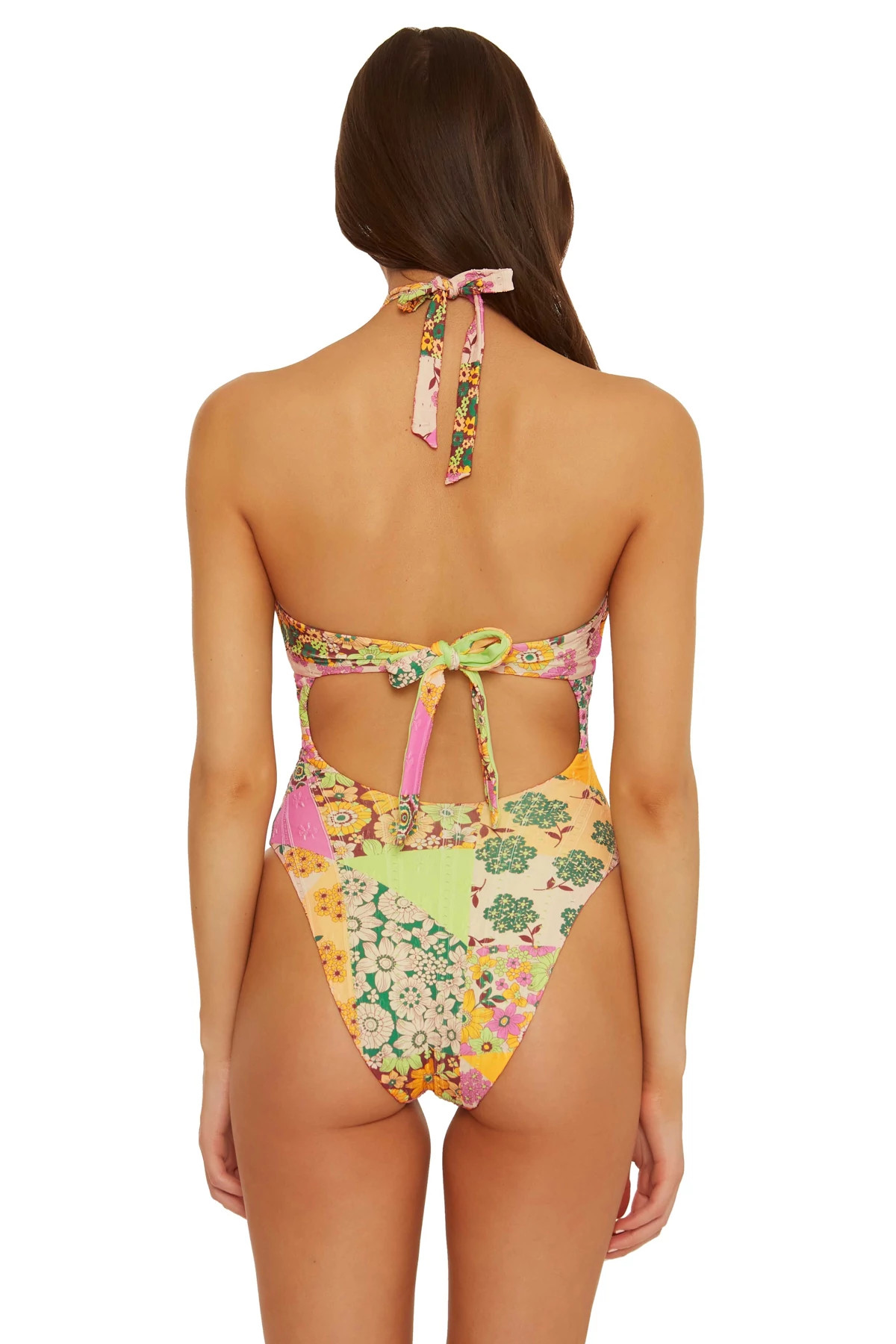 MULTI Embrace High Neck One Piece Swimsuit image number 2