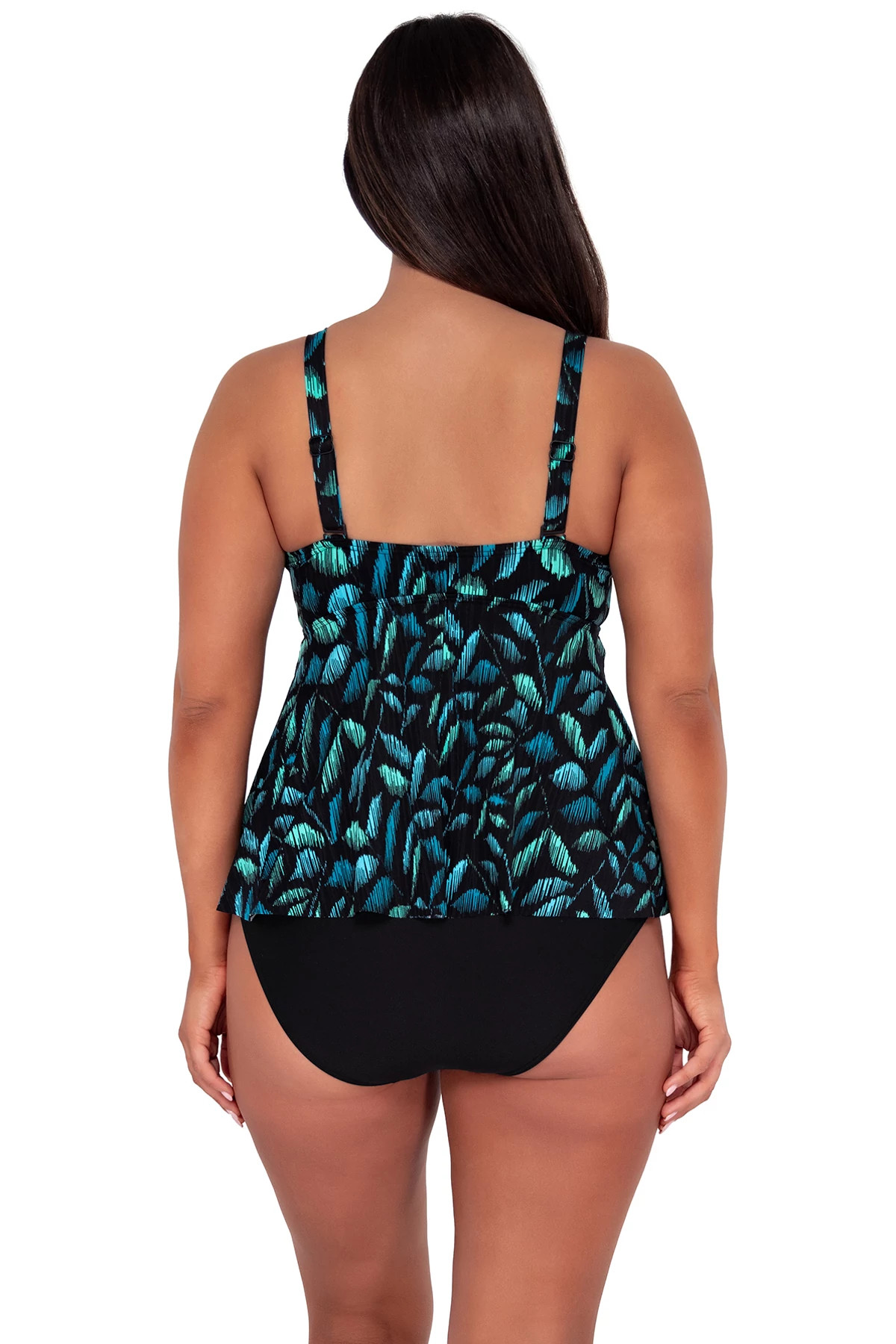 CASCADE SEAGRASS TEXTURE Marin Tankini Top image number 3