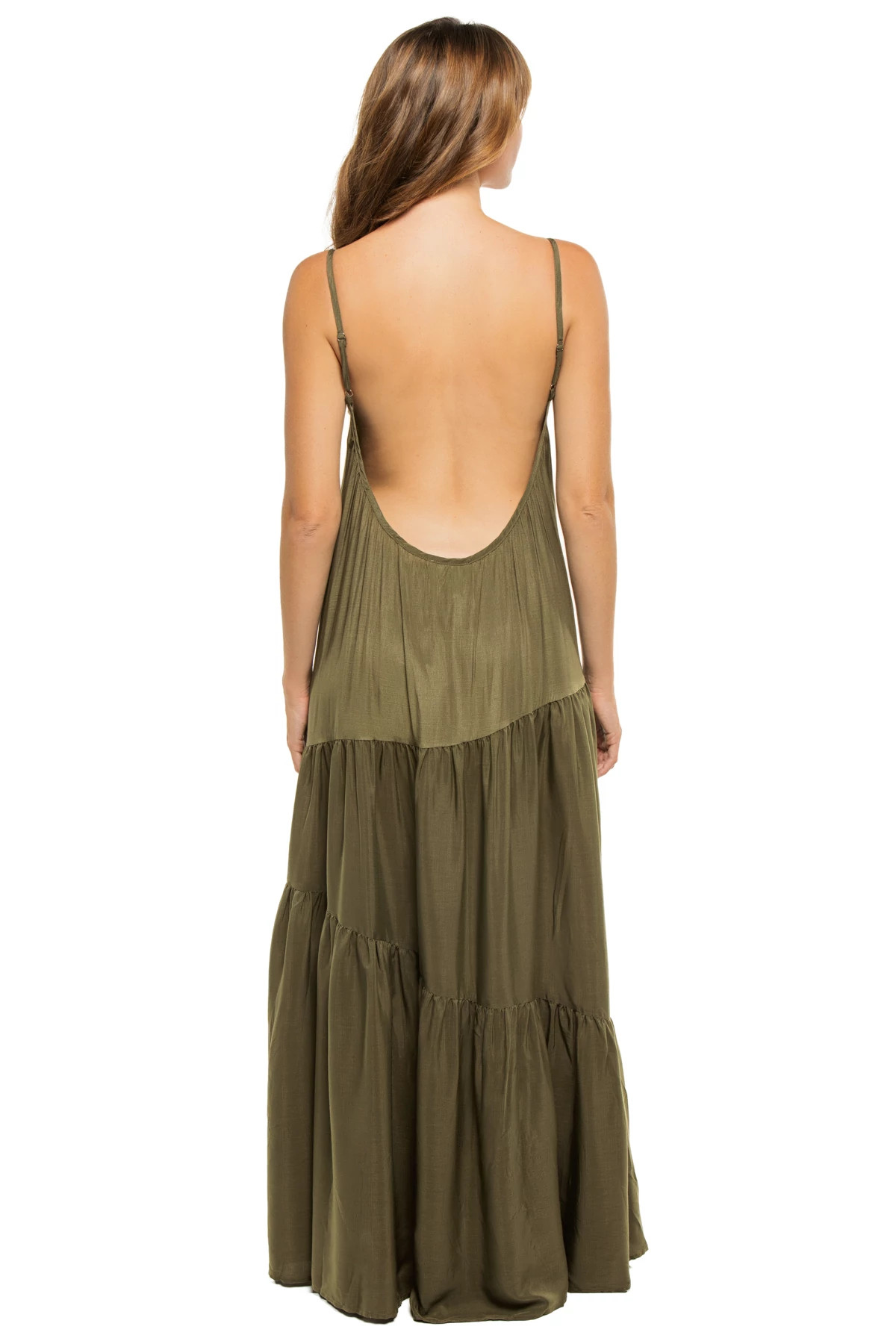 ARMY GREEN Jenna Maxi Dress image number 2