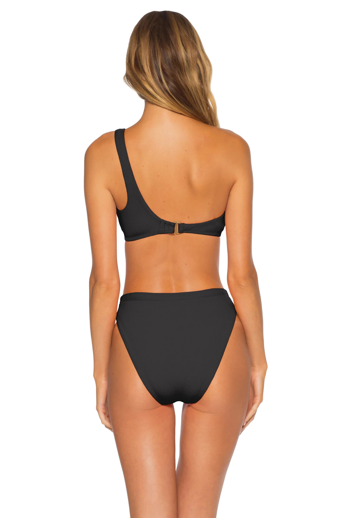 BLACK Lani Asymmetrical Bikini Top image number 2