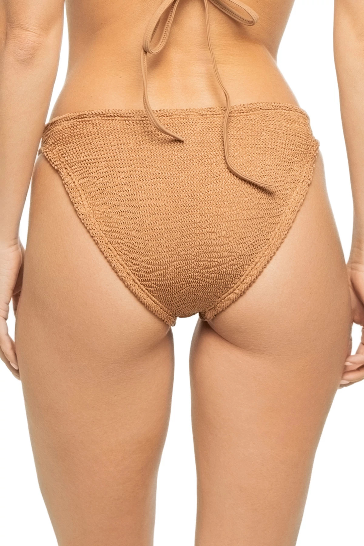 METALLIC COCOA Eva Two Piece Bikini Set image number 4