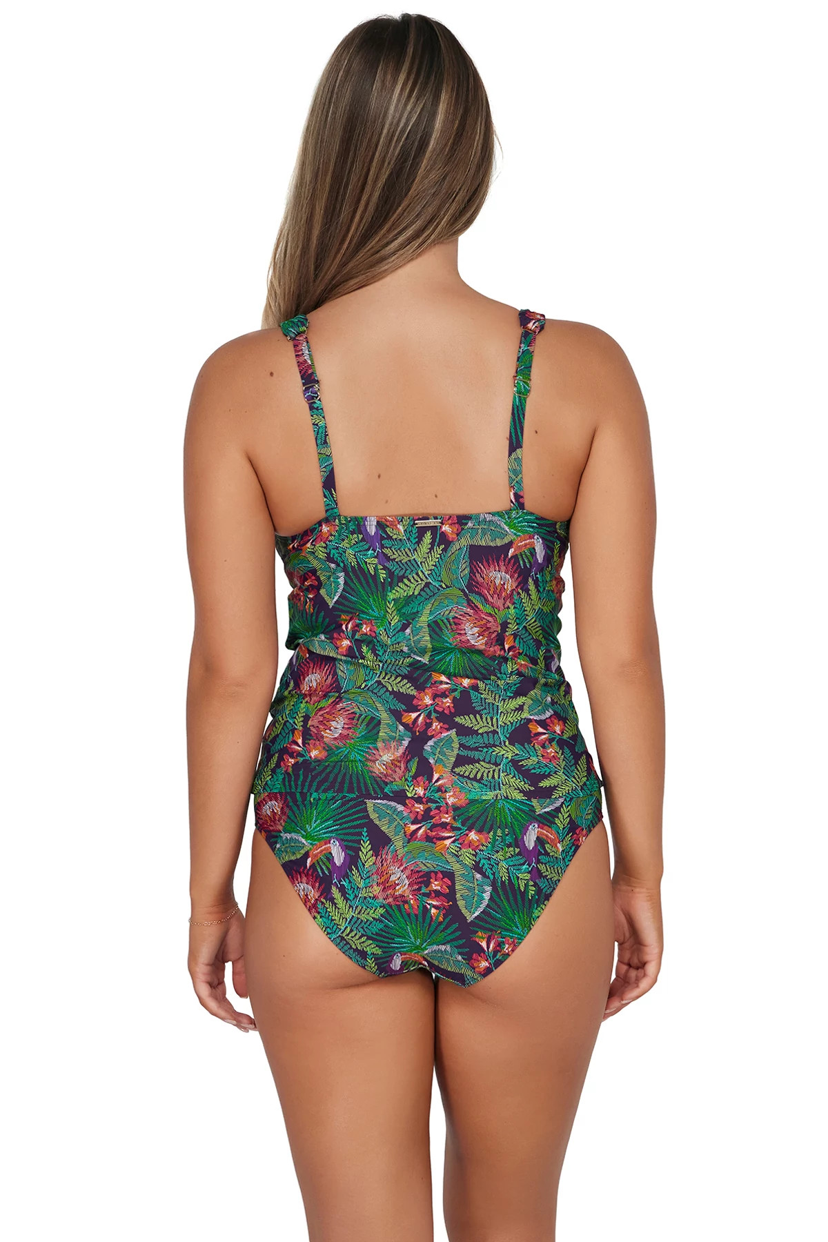 WELCOME TO RIO Elsie Underwire Tankini Top (D+ Cup) image number 3