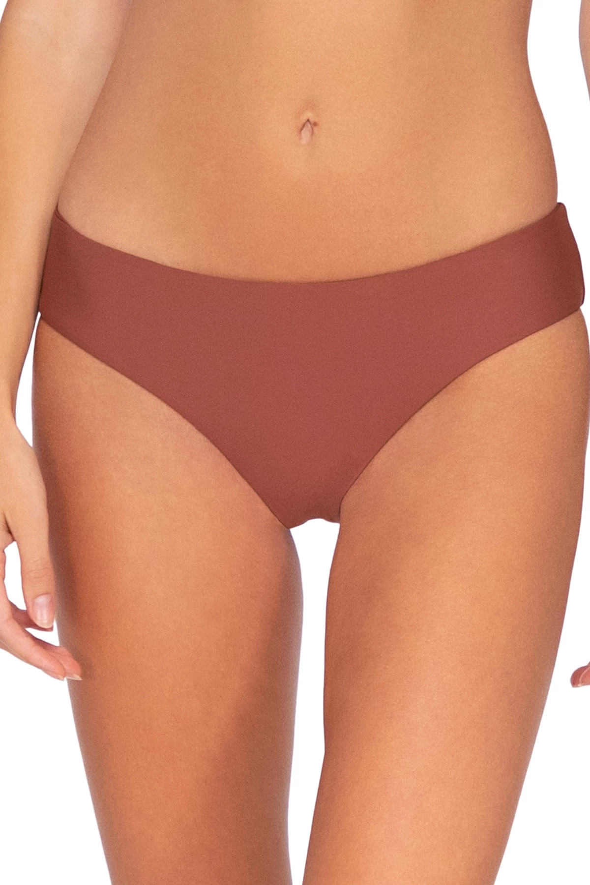 CANYON CLAY Hazel Reversible Cinched Hipster Bikini Bottom image number 1