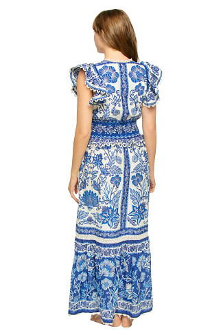 SHELL GARDEN OFF-WHITE Shell Garden Maxi Dress