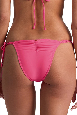 VIVID PINK Mila Macrame Brazilian Bikini Bottom