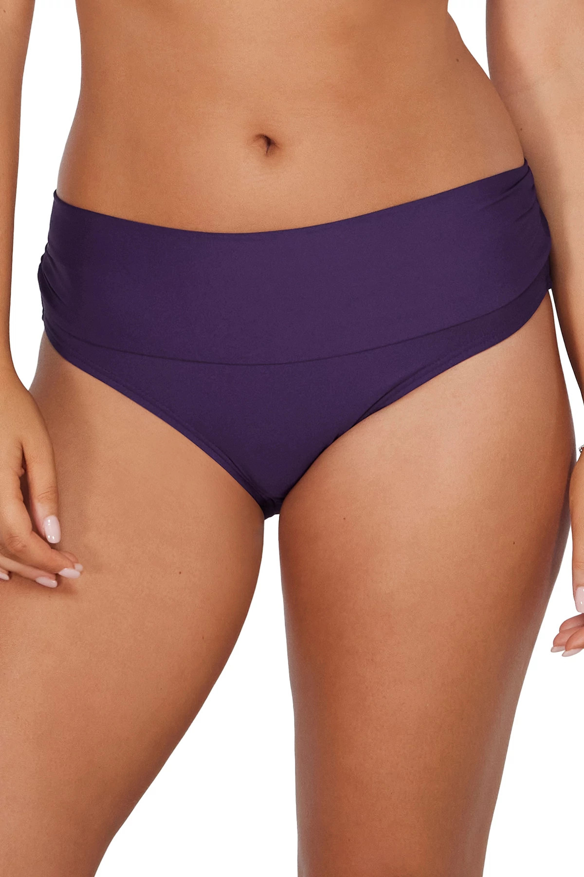 PARADISE PLUM Unforgettable Banded Hipster Bikini Bottom image number 1