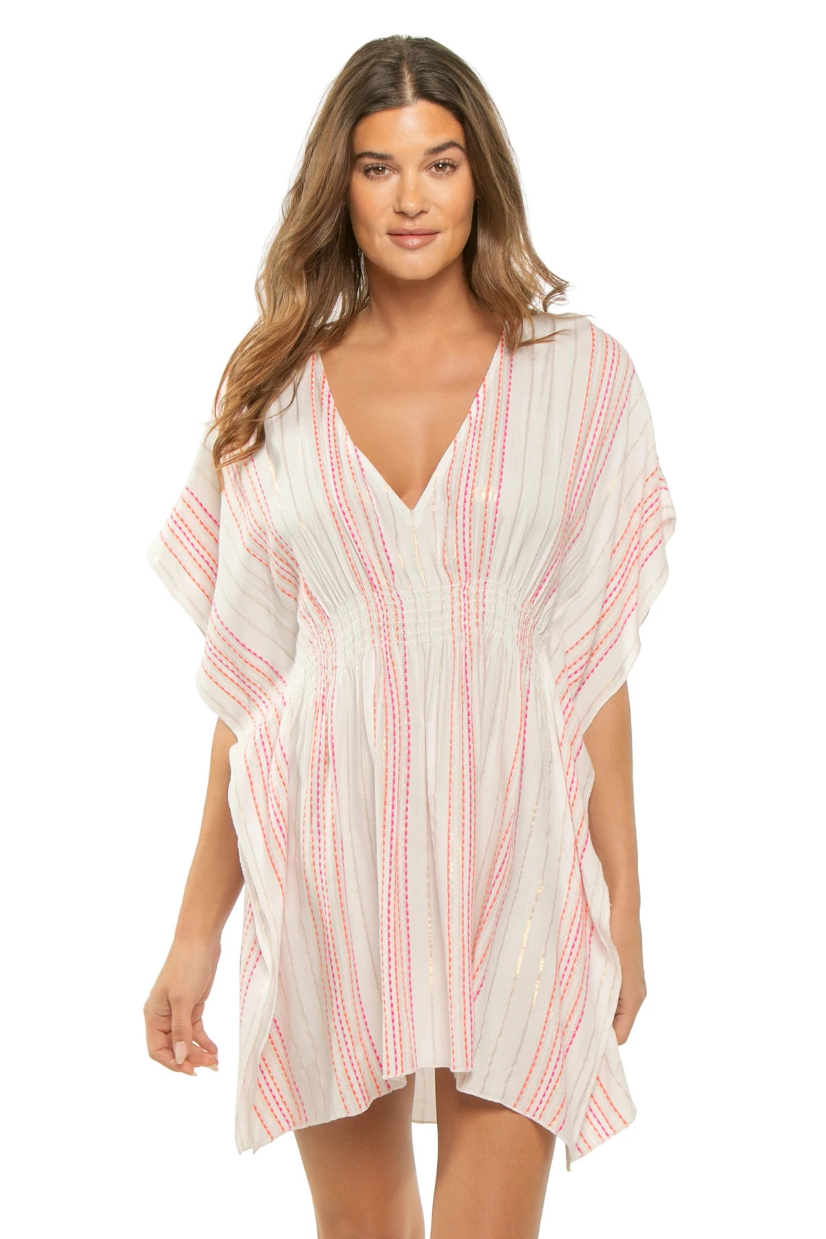 CALIENTE/WHITE Radiance Stripe Tunic image number 1
